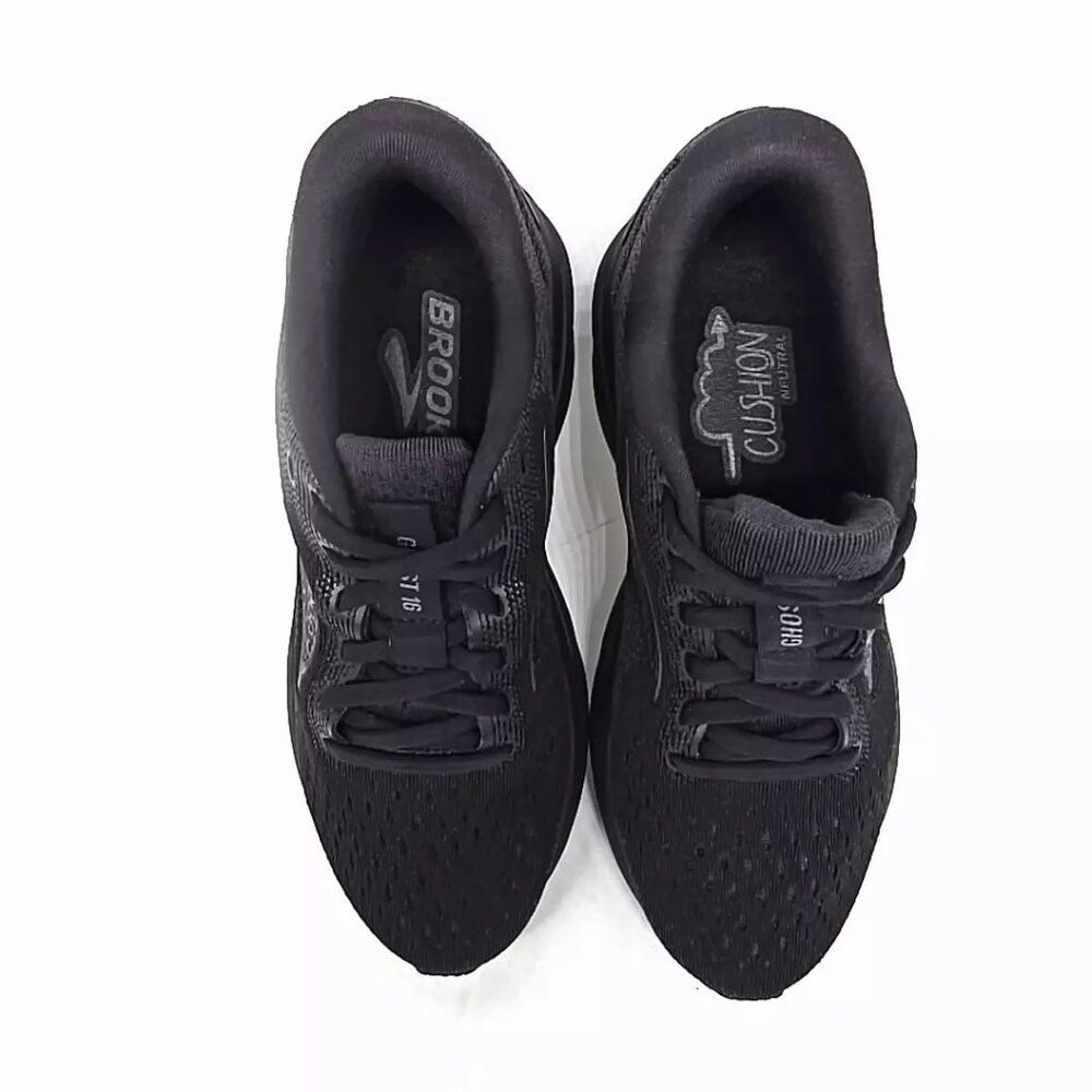 Brooks Ghost 16 Shoes Black Sneakers Running Casual Wide D Women's Size 6 - Picture 10 of 12